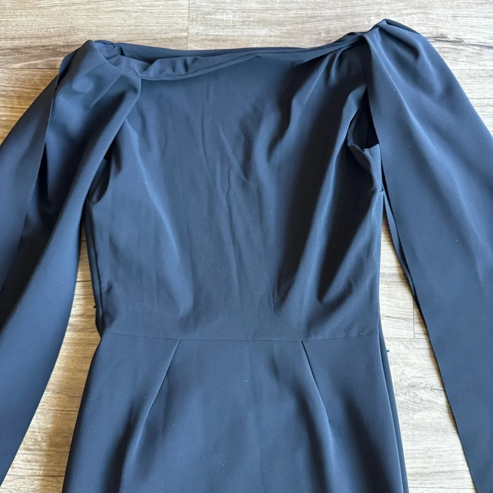 Chiara Boni La Petite Robe Romane Floral Knee-Length Cape Dress size 4 - Picture 9 of 12